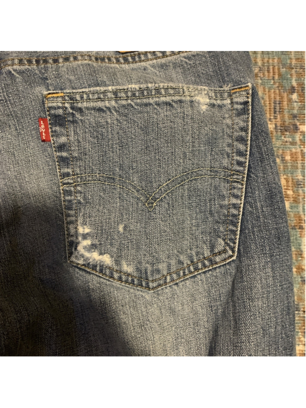 Levi's 511 slim-fit jean 36x32 Distressed Men Blue Denim - Picture 15 of 16
